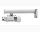 SMS Soporte de pared de tiro corto V con columna 680mm Aluminio/Blanco