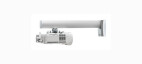SMS Wandhalterung Short Throw V mit Säule 1200mm Aluminium/Weiß