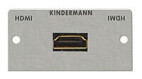 Kindermann Konnect 50 panel de conexión de aluminio HDMI Highspeed con Ethernet