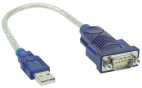InLine ® USB to serial adapter cable, plug A 9pin D Sub connector