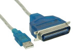 InLine® USB till 36pol Centronic, Skrivare-adapterkabel, 1,8 m