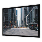 DELUXX Professional schermo a cornice Plano 16:9 bianco opaco Vision, 169 x 95 cm