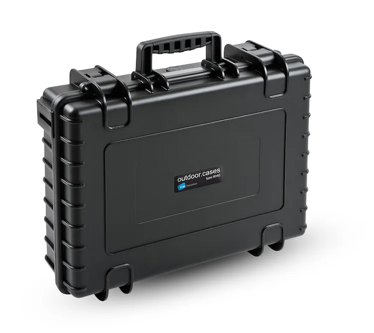 B&W Hartschalenkoffer Typ 6040 mit Würfelschaum, schwarz
