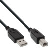 InLine cable USB 2.0, A a B, negro, 2m