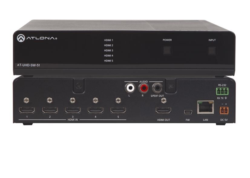 Atlona-AT-UHD-SW-51-HDMI-Switcher-5-X-1
