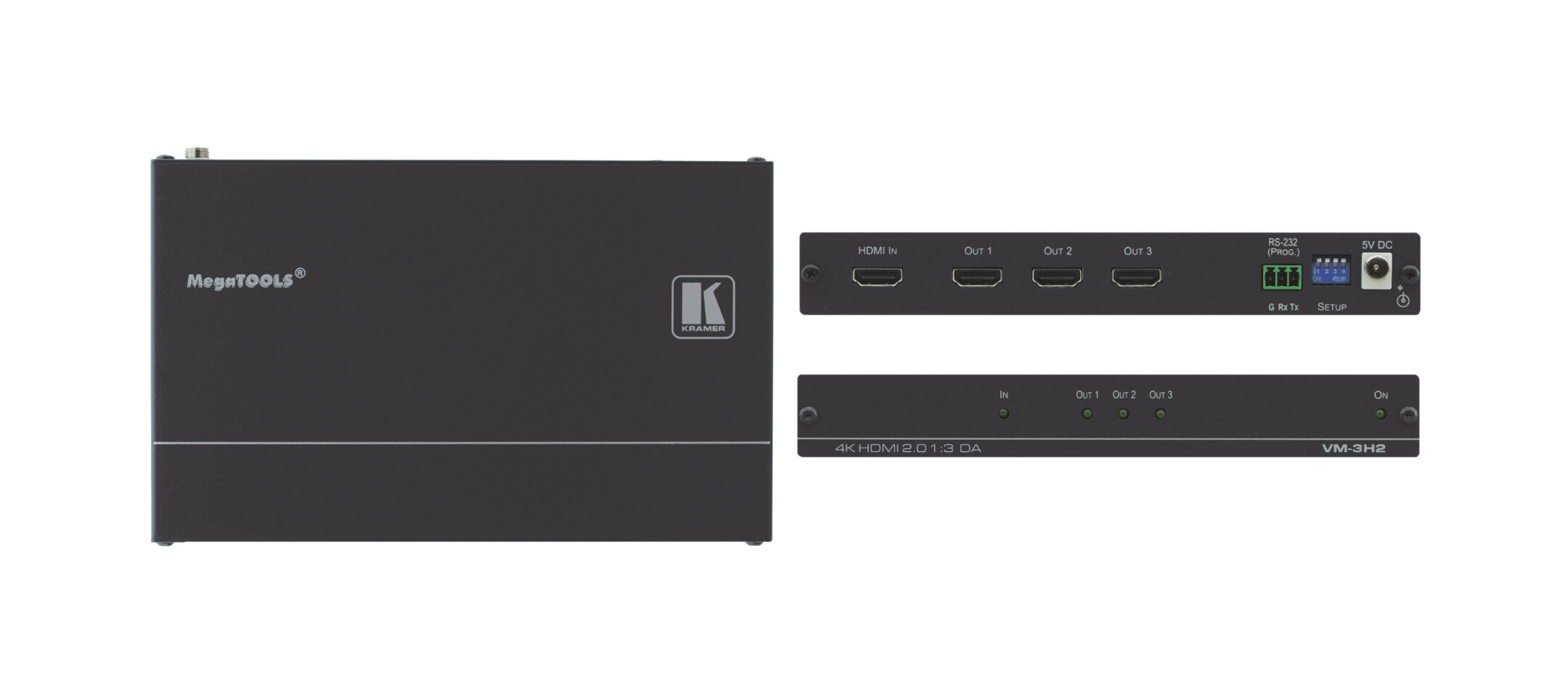 Kramer-VM-3H2-1-3-4K-HDR-HDMI-Verteilverstarker