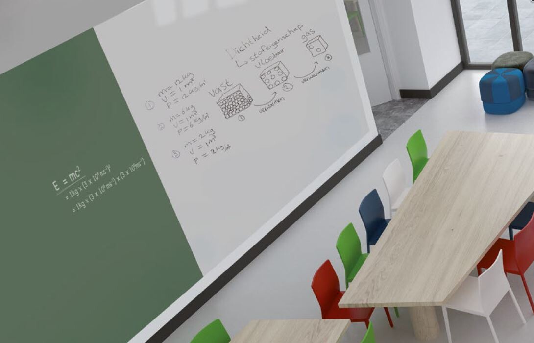 SMIT Chameleon modulare Weißwandtafel - Lösung, Kreide-Grau