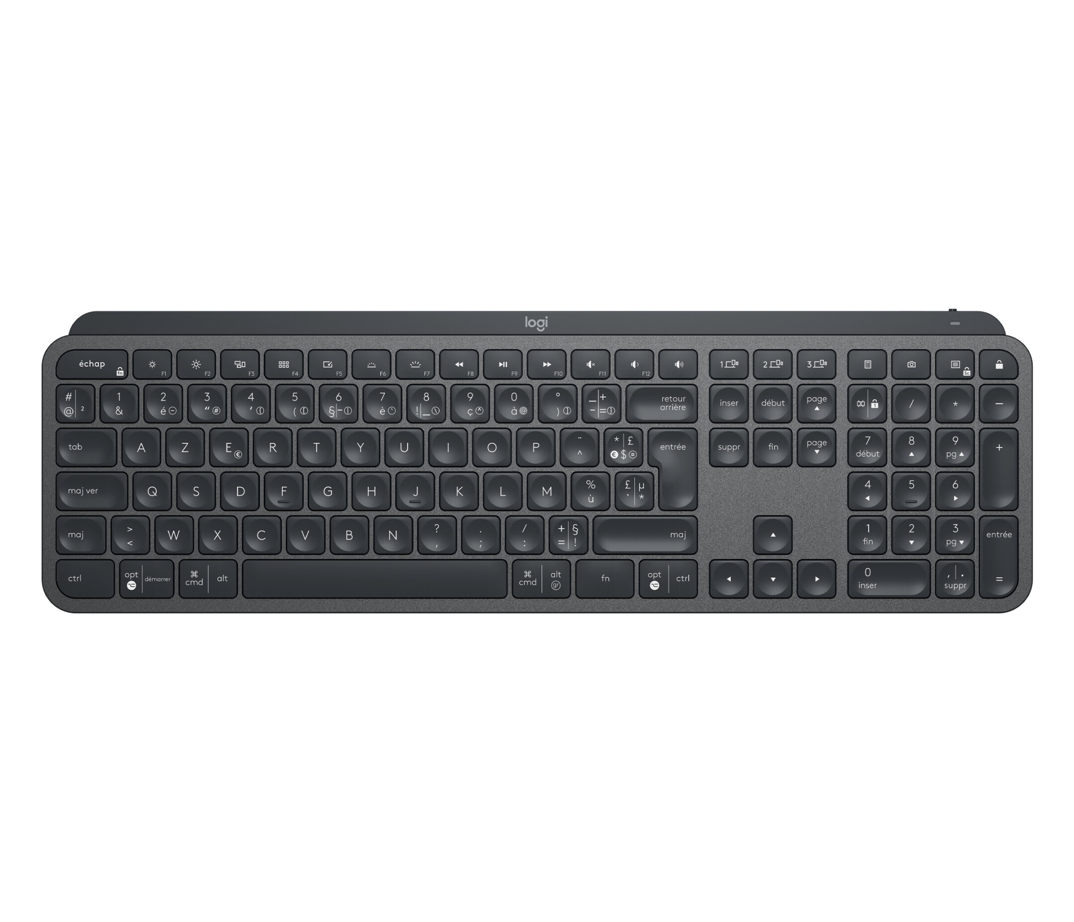 Logitech-MX-Keys-Tastatur-kabellos-schwarz