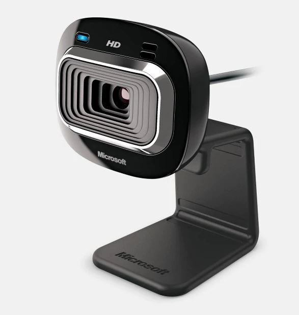 Microsoft LifeCam HD-3000 Webcam for Business, HD, USB 2.0, Skype