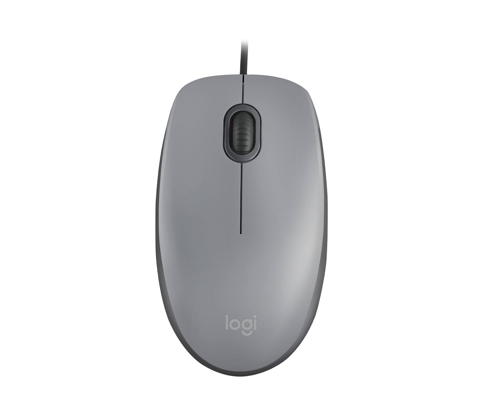 Logitech-M110-Silent-Maus-kabelgebunden-Mittelgrau