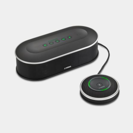 Yamaha-YVC-1000-betrouwbare-speakerphone-met-USB-en-Bluetooth-voor-grote-vergaderruimtes