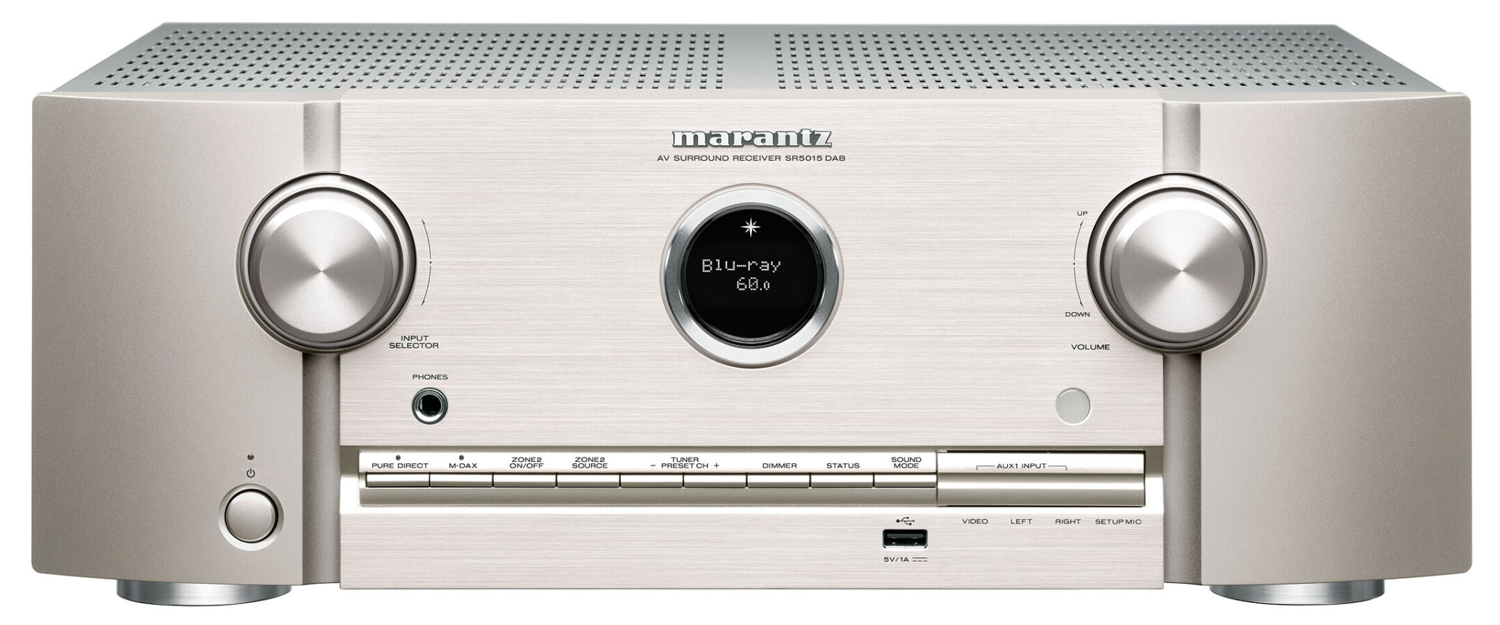 SR5015 DAB AV-Receiver, silber-gold