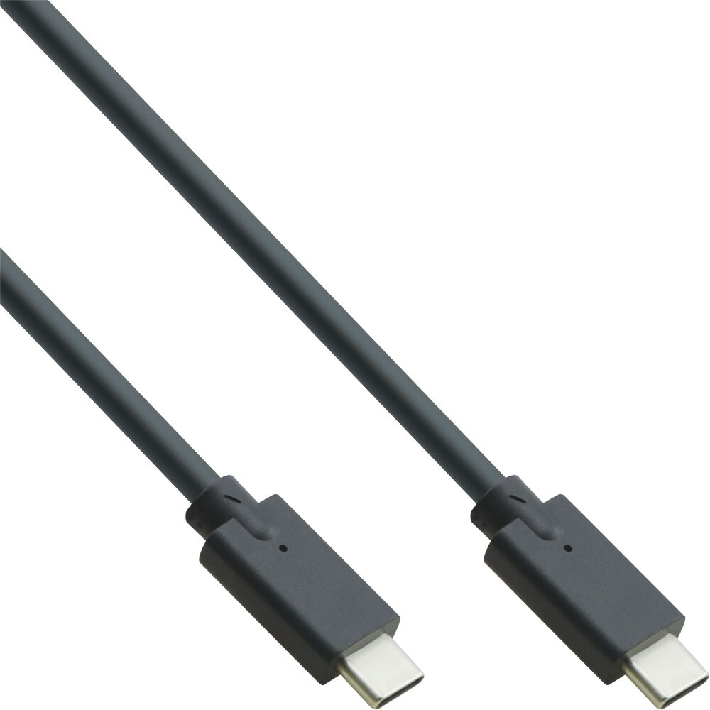 Inline-USB-3-2-Gen-2-kabel-USB-Type-C-stekker-stekker-zwart-0-5-m