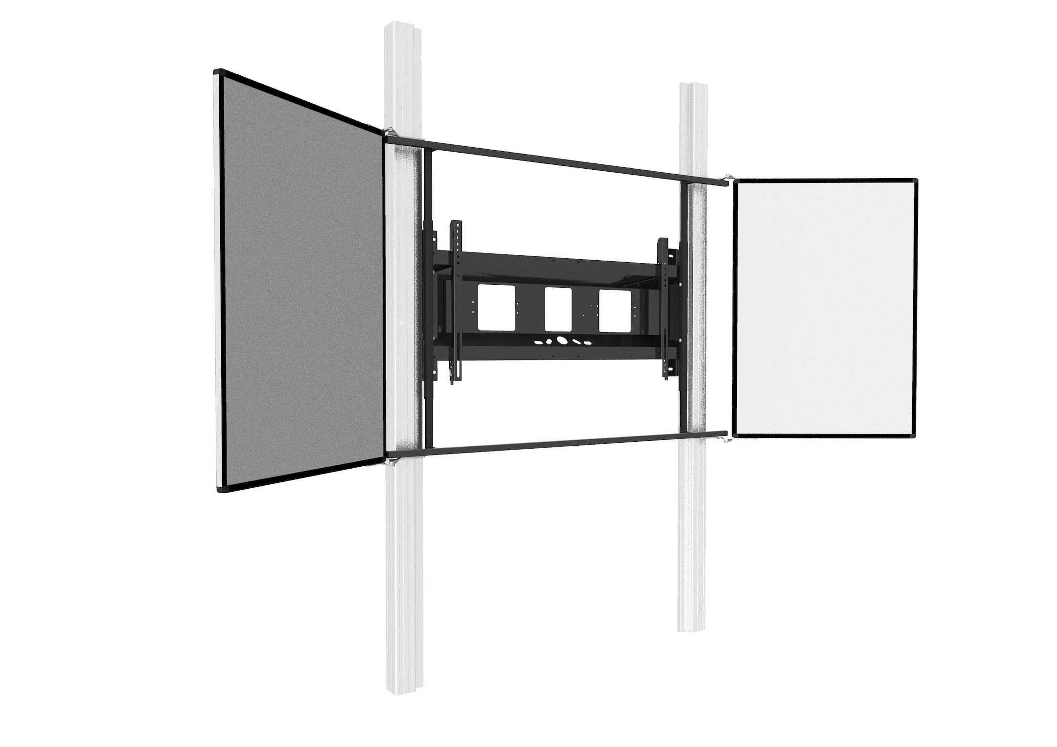 celexon-Expert-manuelles-2-Saulen-Pylonensystem-Adjust-6586W-fur-Displays-mit-Flugeln