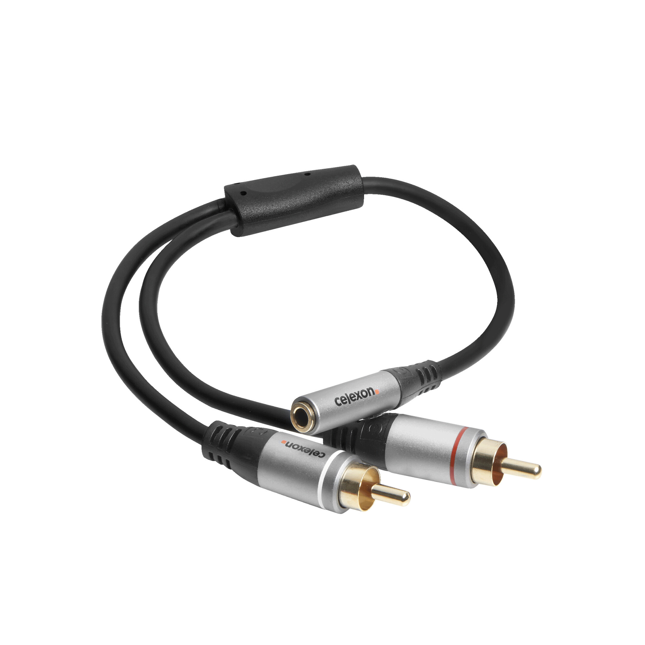celexon-2x-Cinch-auf-3-5mm-Stereo-Klinke-M-F-Audioadapter-0-25m-Professional-Line