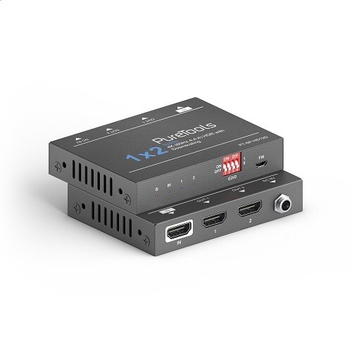 OneAV-1x2-4K-18Gbps-HDMI-Splitter-met-Scaler