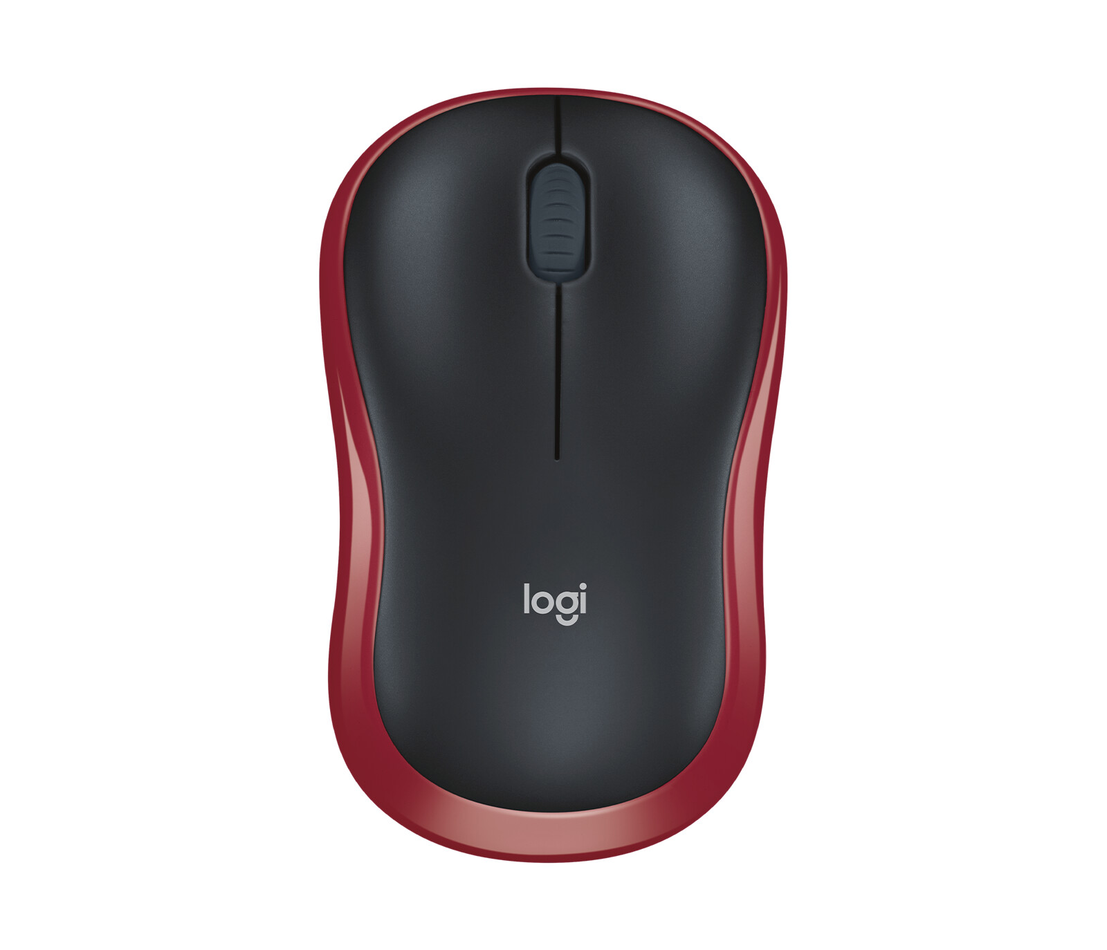 Logitech-M185-Maus-kabellos-Geeignet-fur-Rechts-und-Linkshander-rot