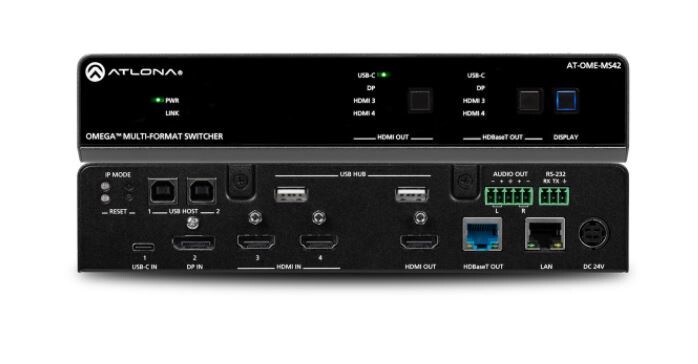 Atlona-AT-OME-MS42-Multiformat-Switcher-Scaler