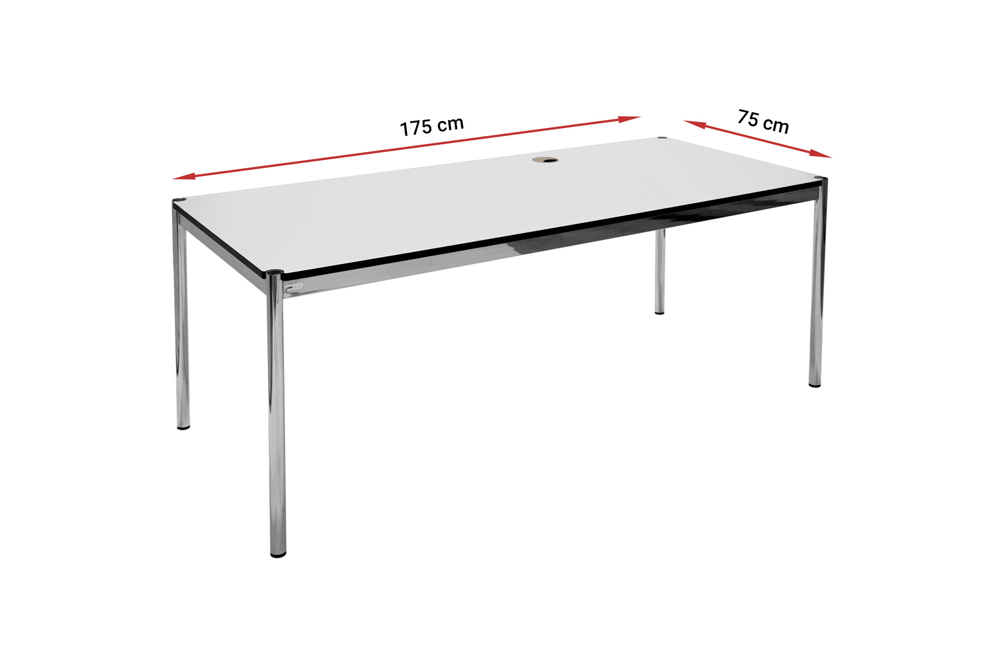 USM-Haller-Tisch-175x75-inkl-Kabelauslass-Demoware-in-gebrauchtem-Zustand-B52