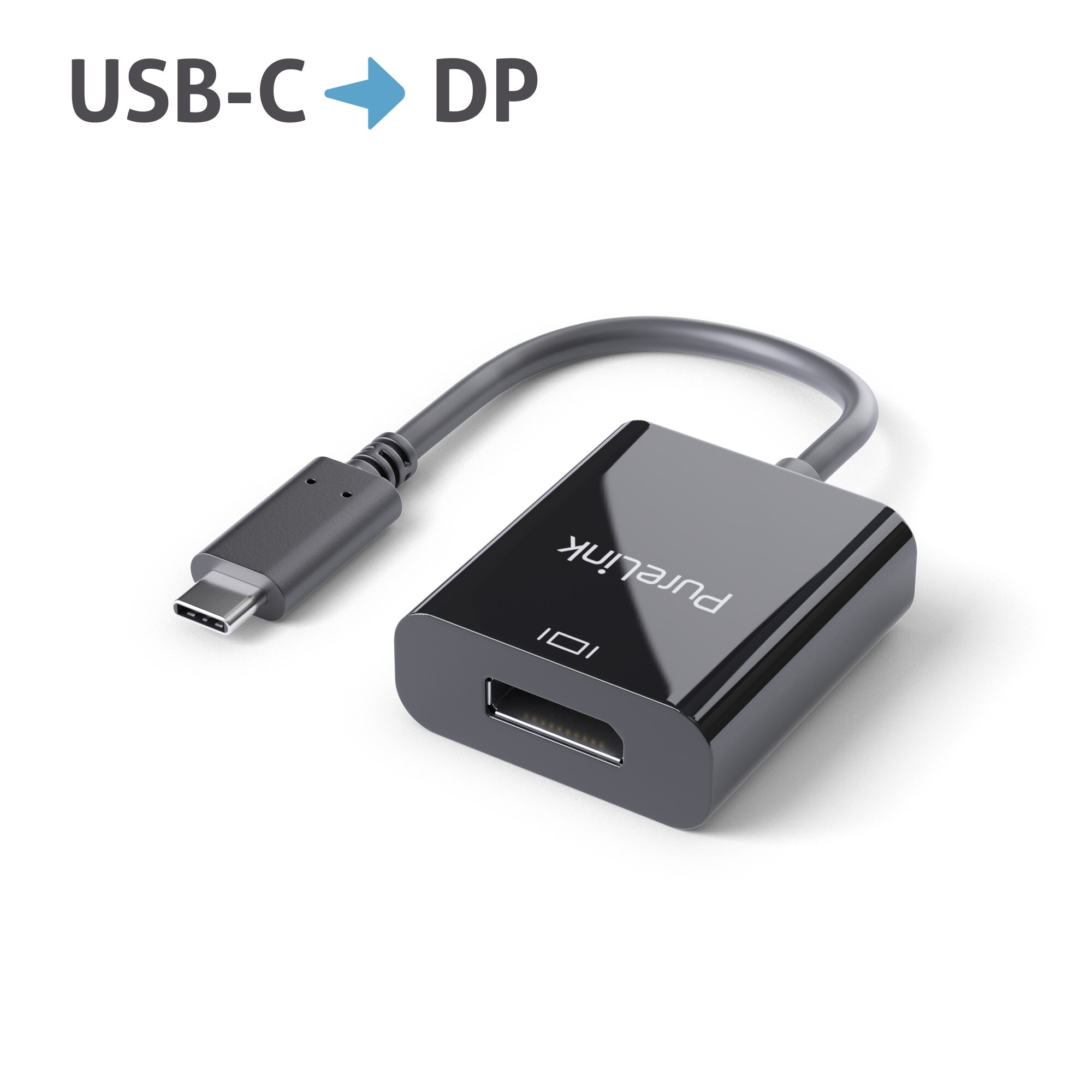 Purelink-IS201-USB-C-auf-DisplayPort-Adapter-4k-0-10m-schwarz