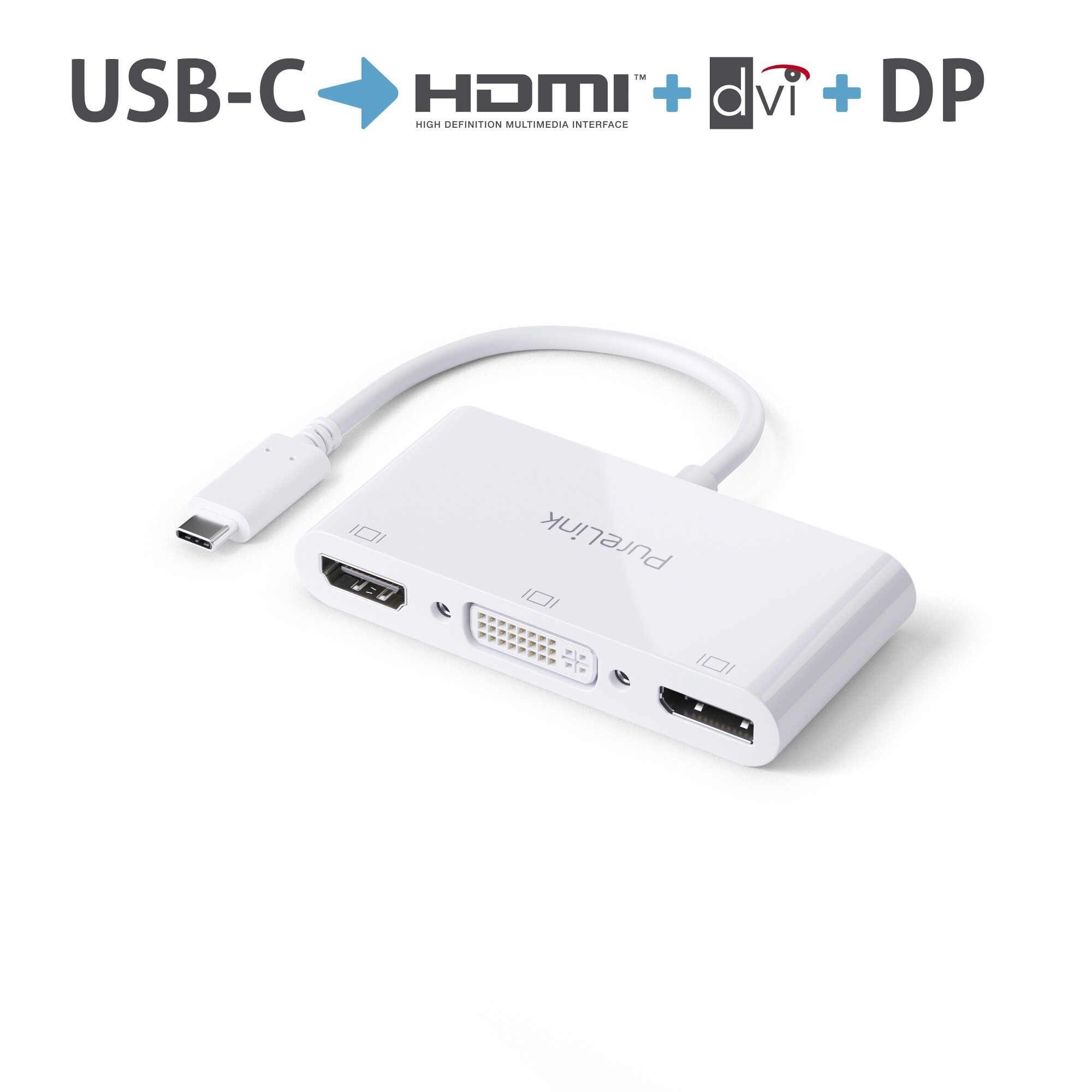Purelink-IS250-USB-C-auf-HDMI-DisplayPort-DVI-Adapter-0-10m-weiss