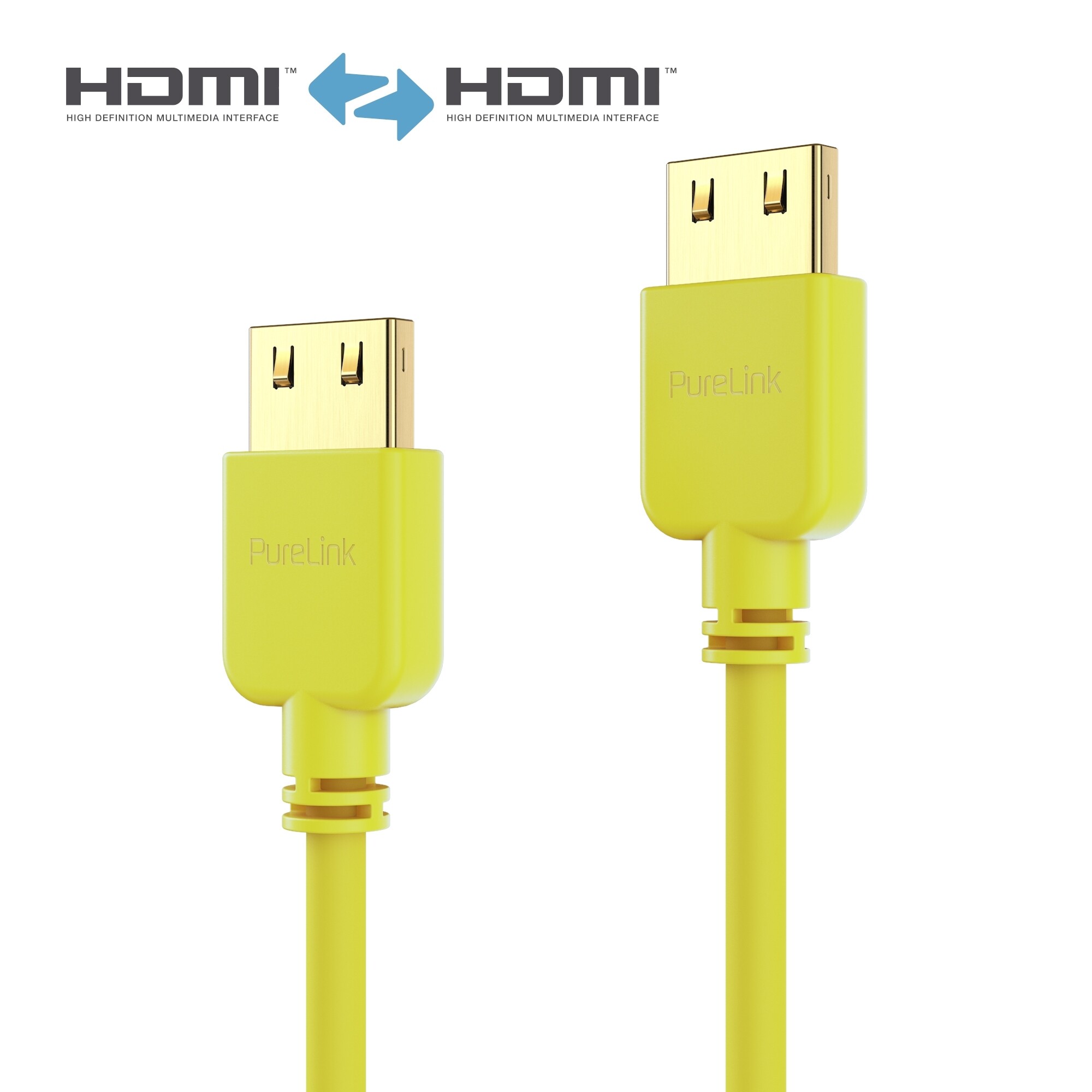Purelink-PI0504-005-HDMI-Kabel-SuperThin-0-5m-gelb