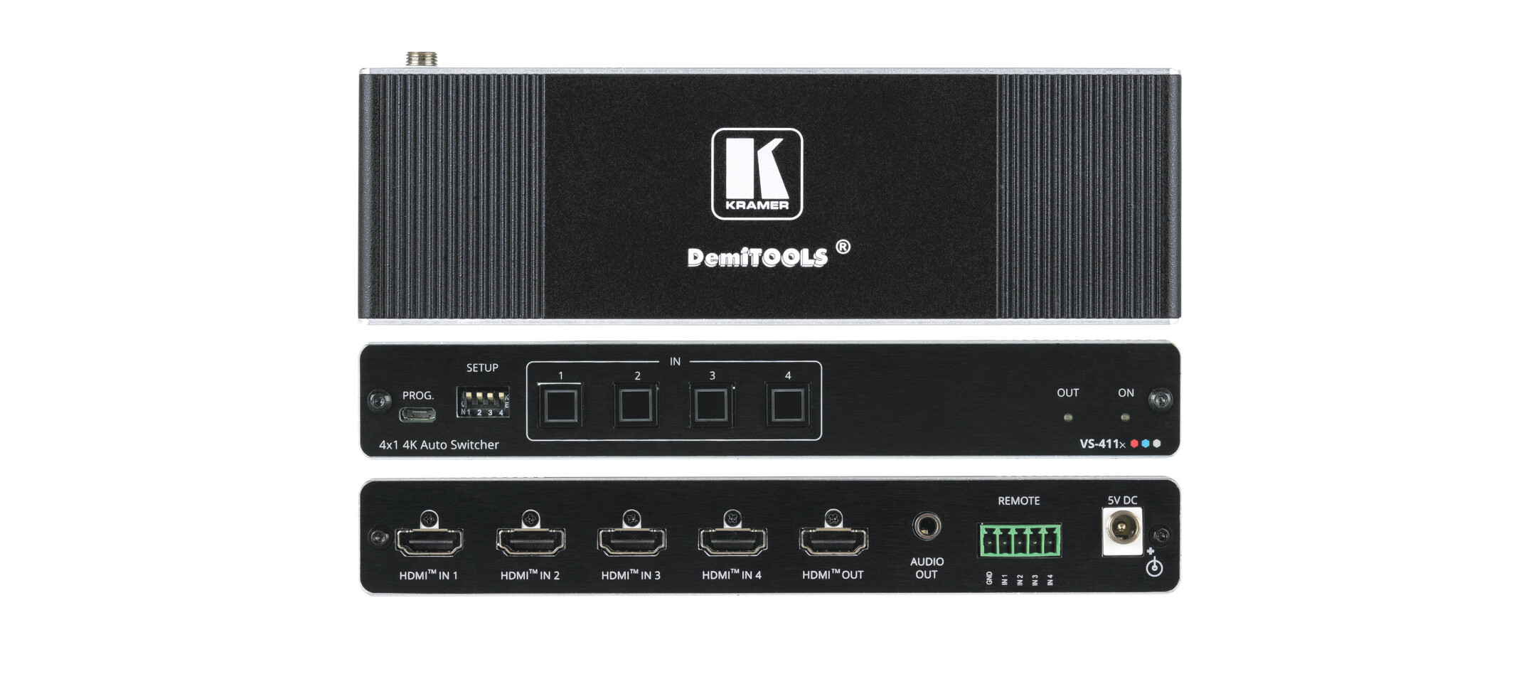 Kramer-VS-411X-4x1-4K-HDR-HDMI-2-2-Automatik-Umschalter