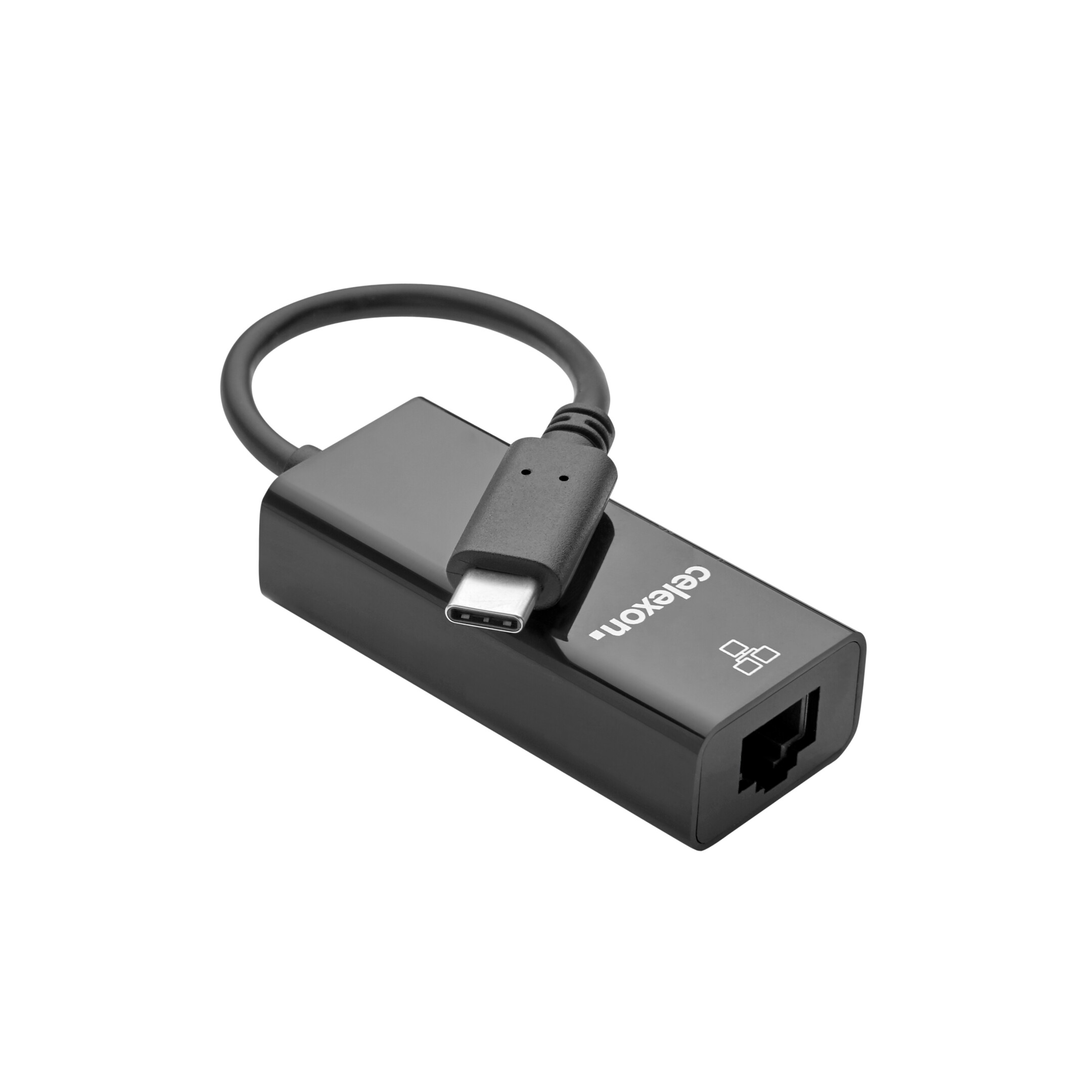 celexon-USB-C-auf-Ethernet-M-F-Adapter-schwarz