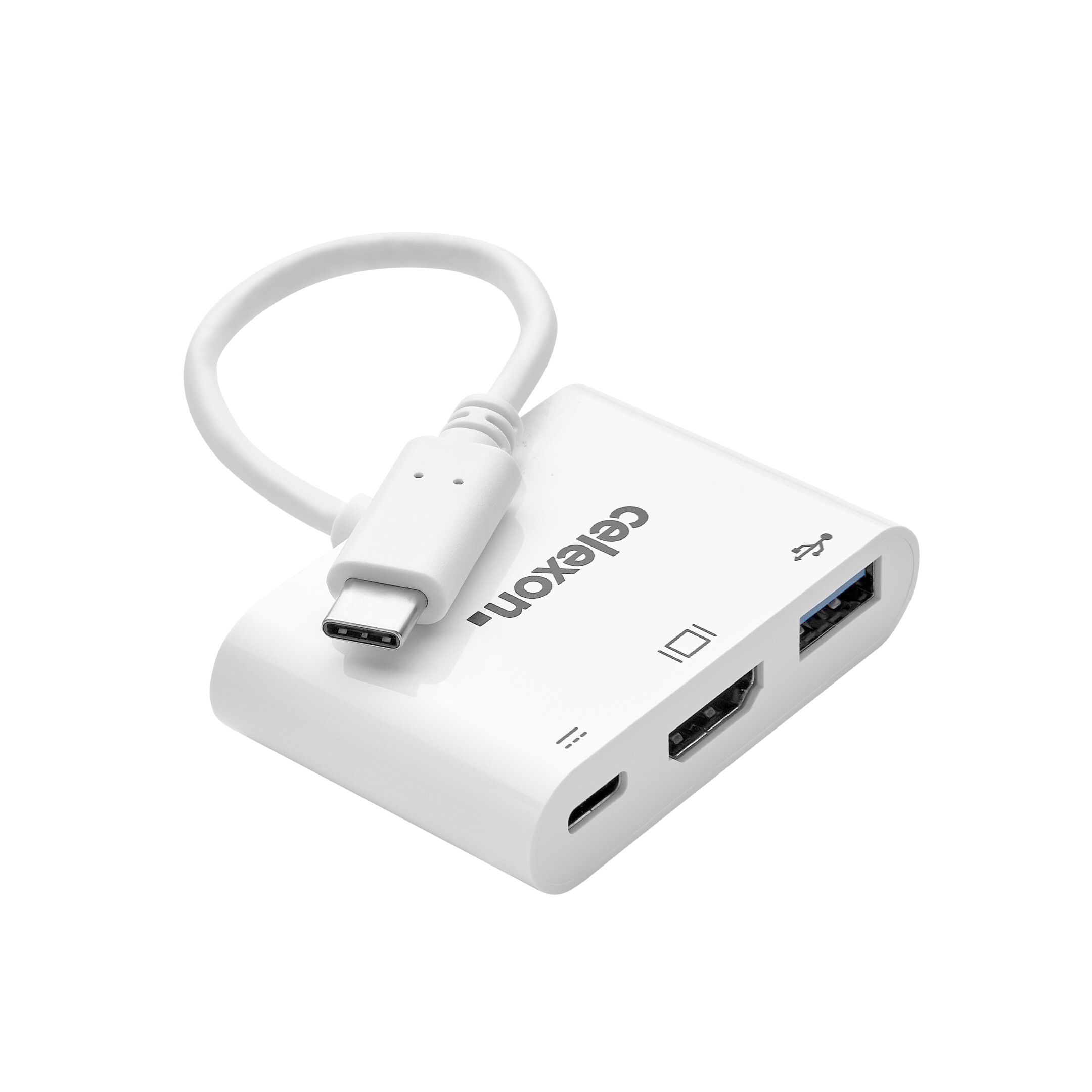 celexon-USB-C-auf-HDMI-USB-A-USB-C-M-F-Multiport-Adapter-weiss