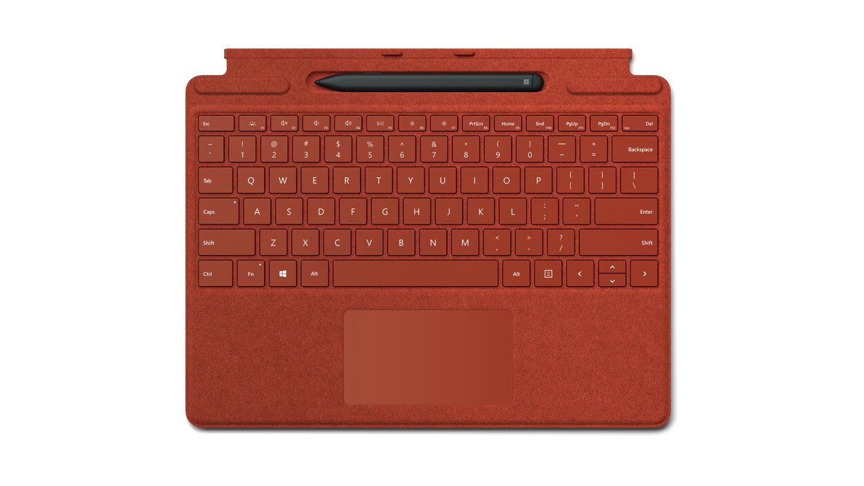 Microsoft-Surface-Pro-X-Tastatur-mit-Slim-Pen-Poppy-Red