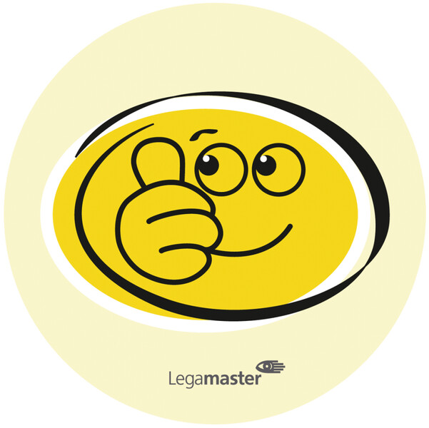 Legamaster-Moderationskarte-emoticon-95mm-lachend-traurig-100St