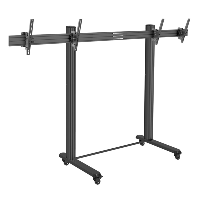 Hagor-BrackIT-Stand-Dual-XL-mobiel-Standsysteem-voor-2-monitoren-55-75-max-Vesa-800x600-max-gewicht-90kg