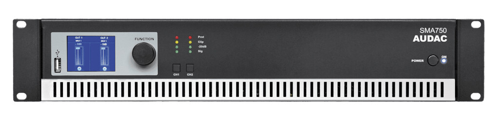 Audac-SMA750-Class-D-Verstarker-WaveDynamicsTM-DSP-2x750W-4Ohm-bruckbar-LCD-Display-USB-RS232-19-2HE