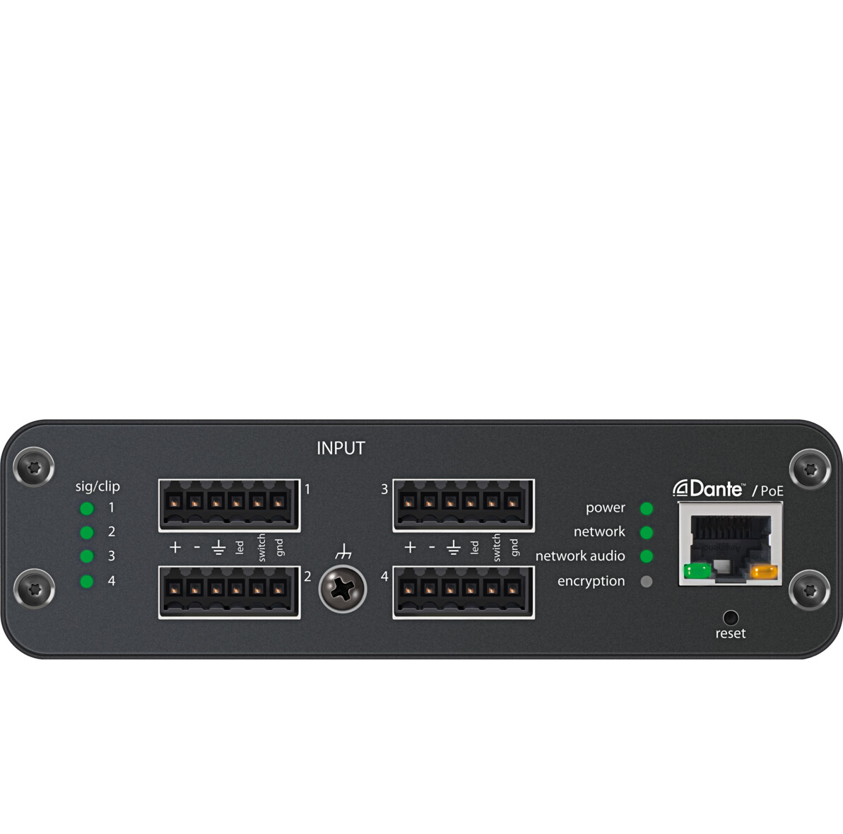 Shure-ANI4IN-BLOCK-Digitale-Audioschnittstelle