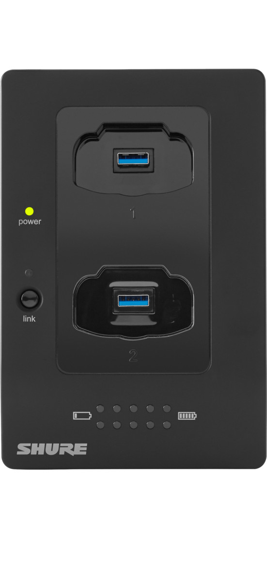 Shure-MXWNCS2-E-2-fach-Ladestation-netzwerkfahig