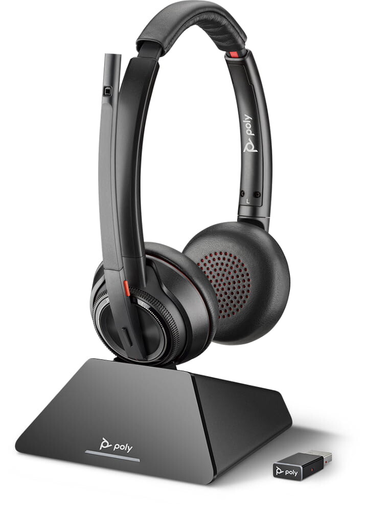 Poly-Savi-8220-UC-Draadloos-DECTTM-Stereo-headset-systeem-Standaard