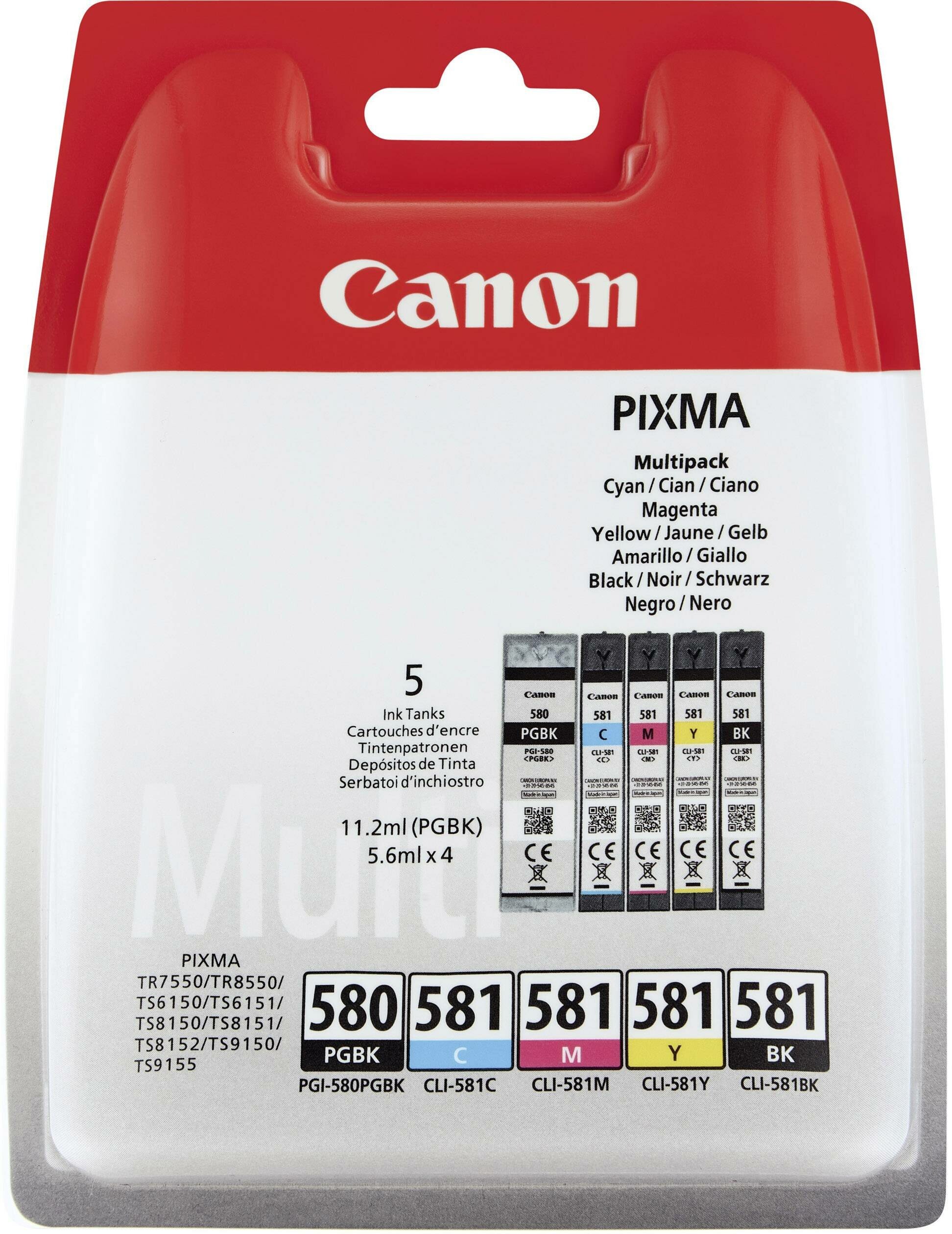 Canon-CLI-581XXL-C-M-Y-BK-Multipack-Tintenflaschen