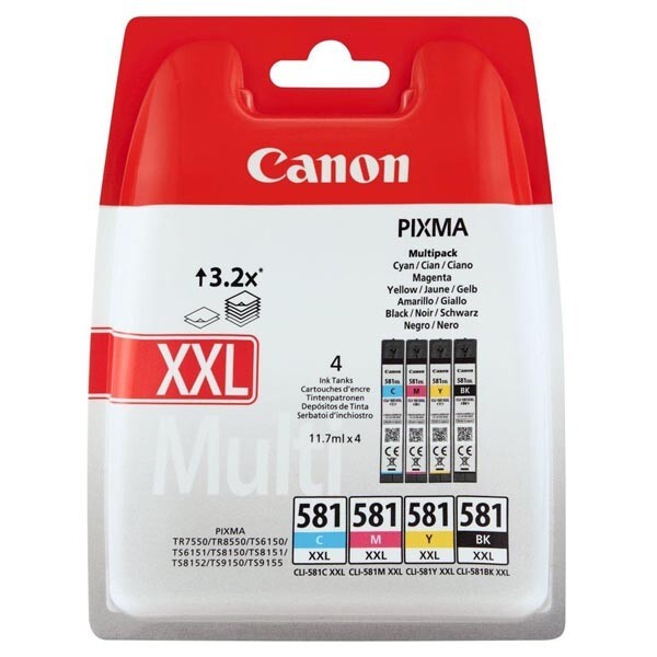 Canon-CLI-581XXL-C-M-Y-BK-Multipack-Tintenpatronen