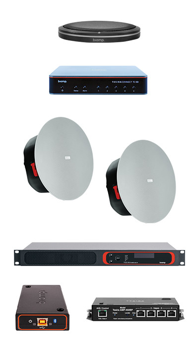 Biamp Systems Tesira UC Bundle MRB-M-X400-T Biamp-Tesira-UC-Bundle-MRB-M-X400-T