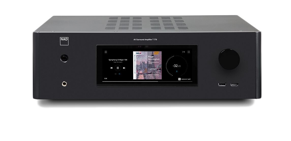 NAD-T778-A-V-Receiver-4K-Ultra-HD-Video-Dolby-TrueHD-Dolby-Atmos-und-DTS-X-Apple-Airplay-2-BluOS-je-85W-8Ohm