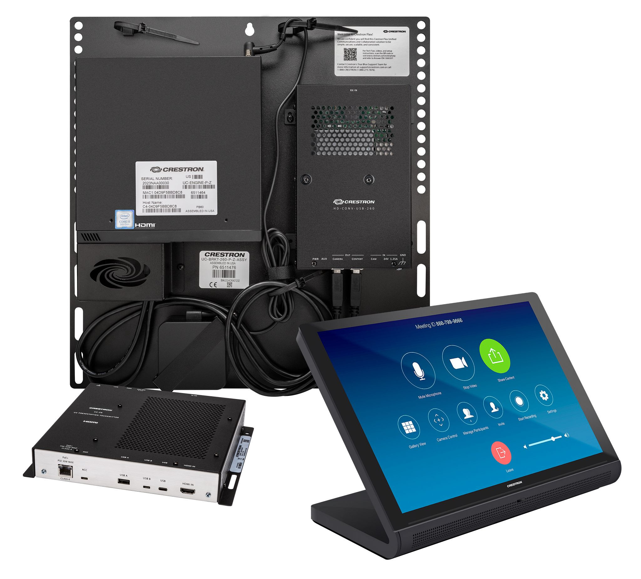 Crestron UC-CX100-Z Sistema de videoconferencia Crestron-UC-CX100-Z
