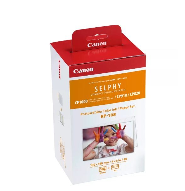 Canon-RP-108-Farbtinte-Papier-Set-Postkartengrosse-108-Drucke