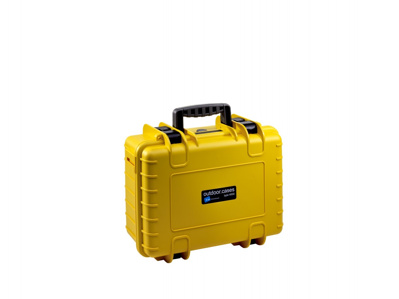 B-W-Hartschalenkoffer-Typ-4000-mit-Wurfelschaum-gelb-Demoware