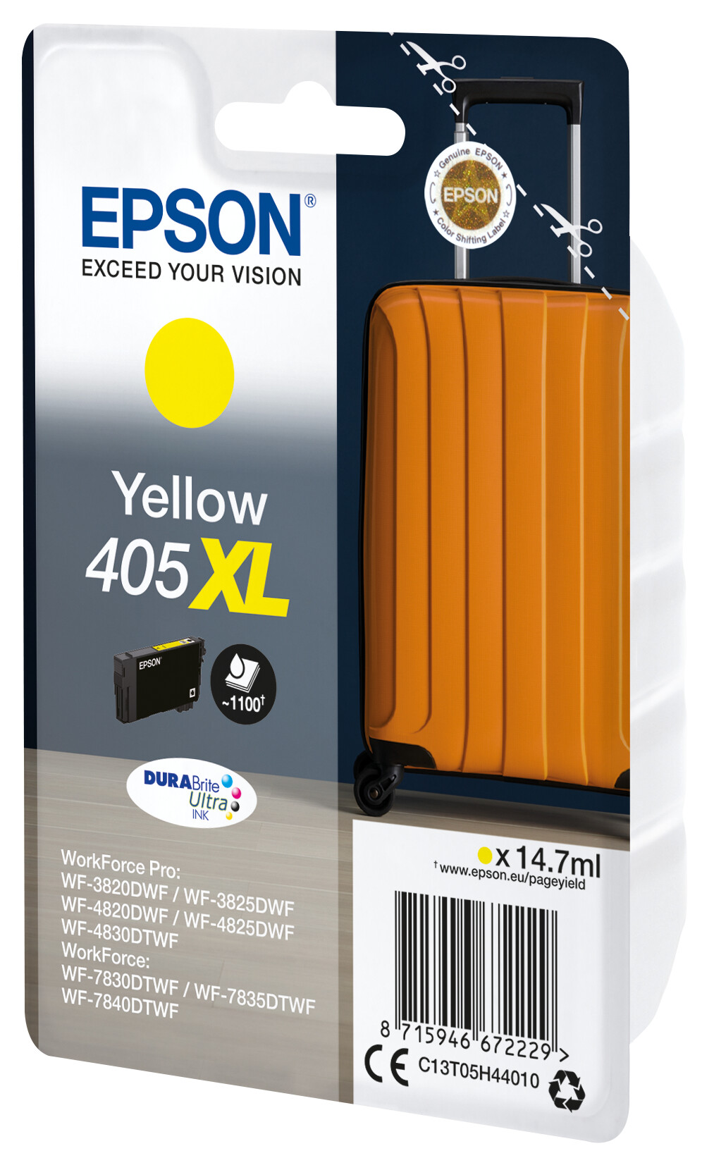 Epson-Tintenpatrone-DURABrite-Ultra-Suitcase-405-405XL-Gelb