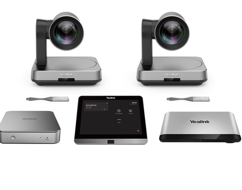 Yealink-MVC940-2nd-Gen-MTR-MVC940-C2-002-Bundle-2x-UVC84-VCR20-MCore-1x-UVC90-2x-WPP20-4K-60fps-12x-optische-zoom-Aufo-Framing