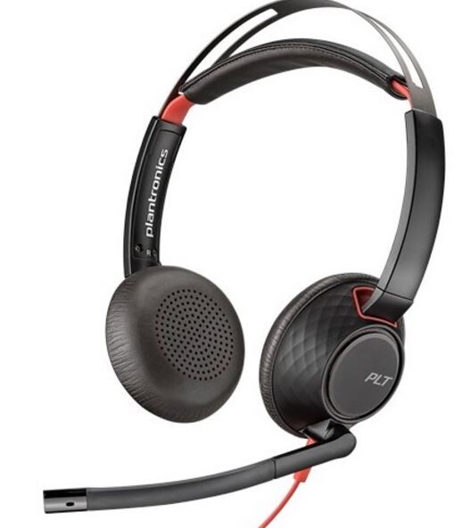 Poly-Blackwire-5220-C5220-USB-C-Schnurgebundenes-Stereo-Headset-mit-USB-C-nur-Headset