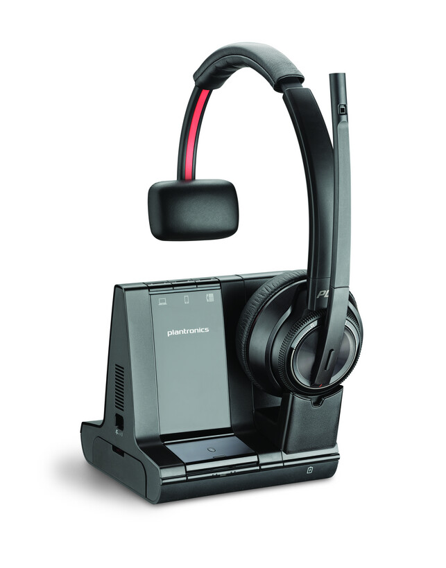 Poly-SAVI-8210-W8210-A-Office-Headset-DECT-draadloze-headset-systeem-met-geintegreerde-Active-Noise-Cancelling-met-USB-A