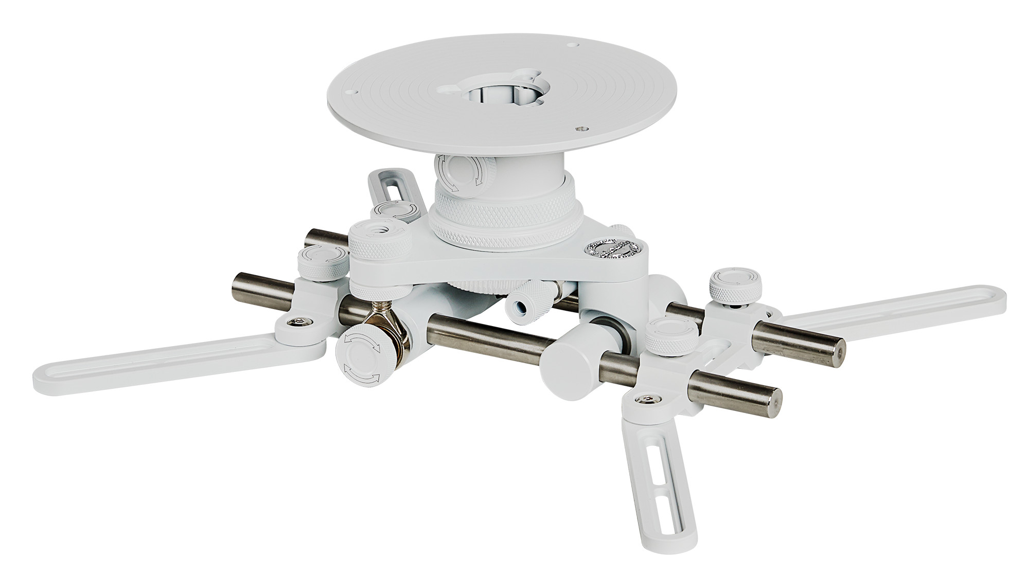 Celexon MultiCel LuxusLine OMG-1000 W Staffa A Soffitto Per Proiettore – Alluminio CNC, Carico 30kg, Regolazione 360° E Inclinazione