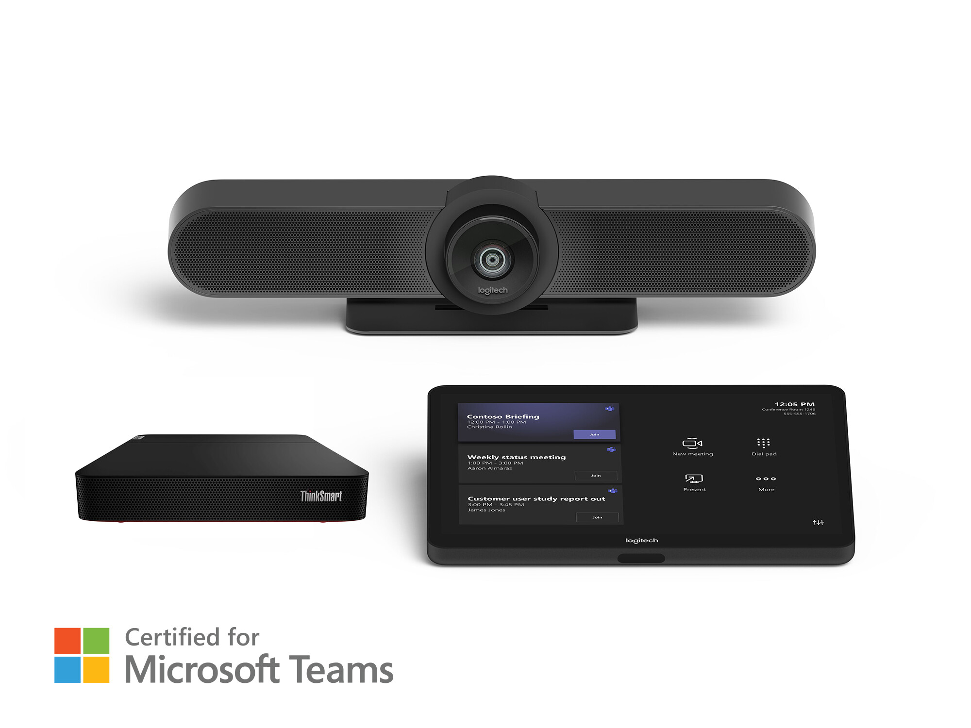 Logitech-Tap-Room-oplossing-voor-Microsoft-Teams-met-Lenovo-ThinkSmart-kleine-bundel