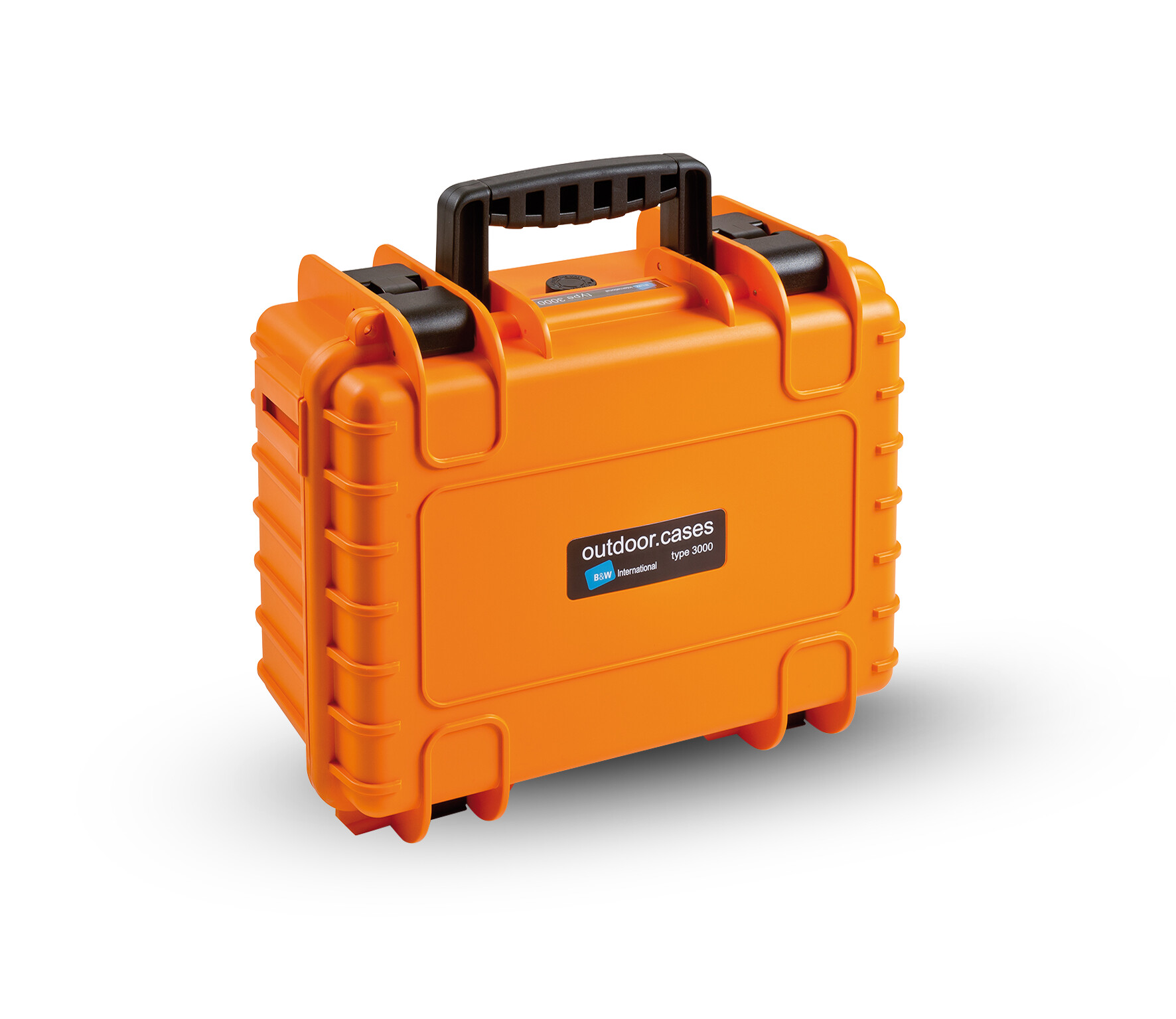 B-W-Hartschalenkoffer-Typ-3000-mit-Wurfelschaum-orange